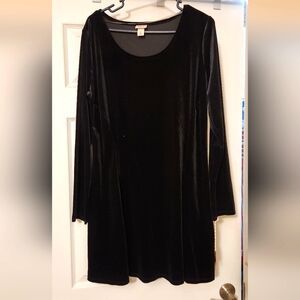 Mossimo, XL, Black Vevlet Dress